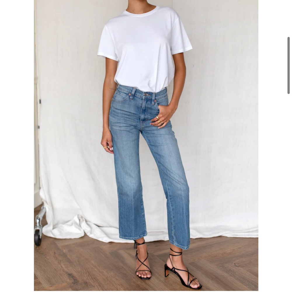 Emerson Fry twin Doves treasure straight ankle jeans.